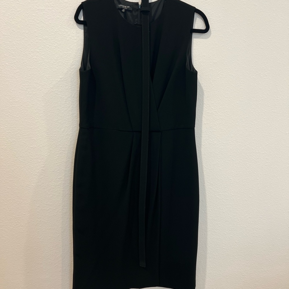 Lafayette 148 New York Black Midi Dress